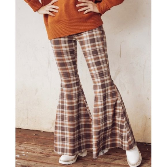 Free People Pants - NWT / Free People / We The Free Just Float On Flare Printed Jeans